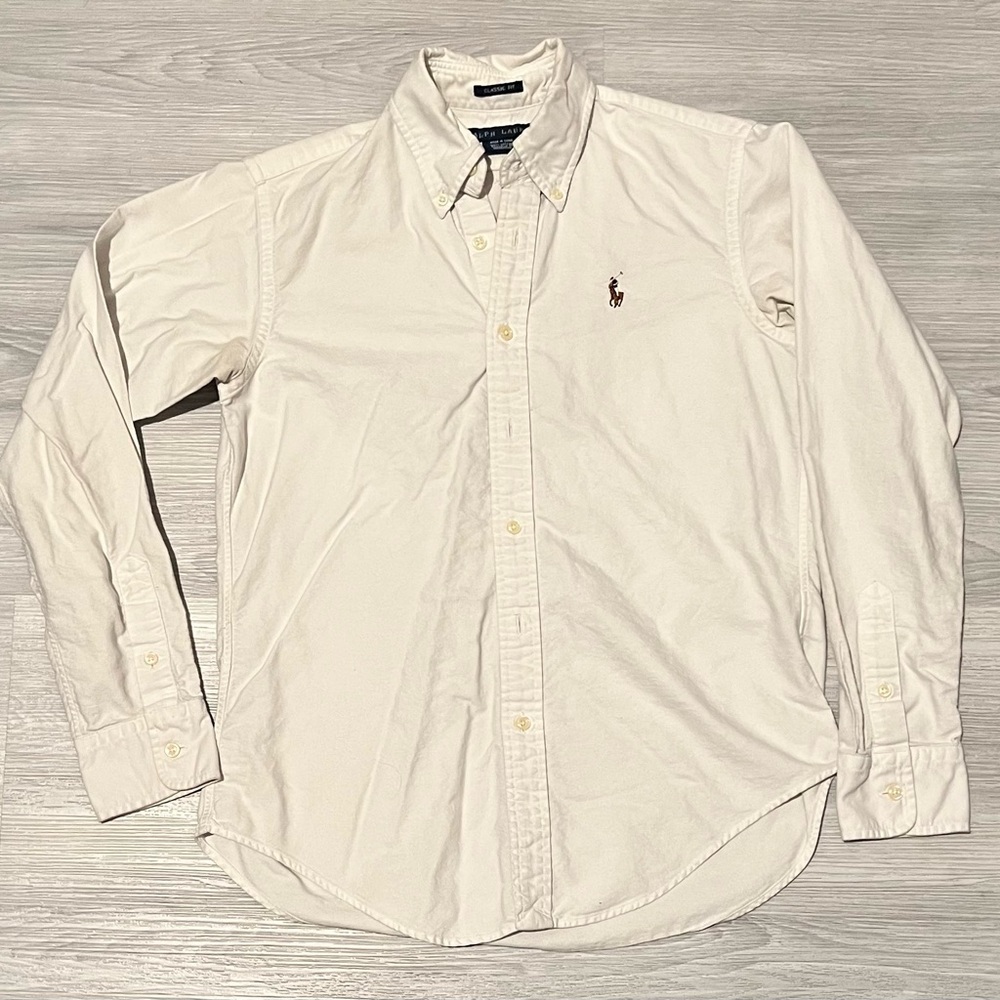 Polo Ralph Lauren white button down- size 4